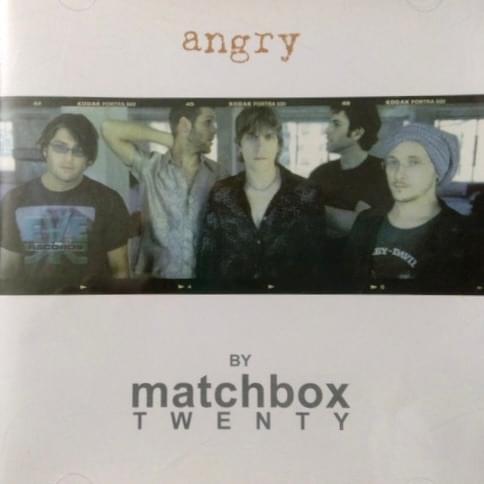 Album cover art for "Angry" by Matchbox Twenty