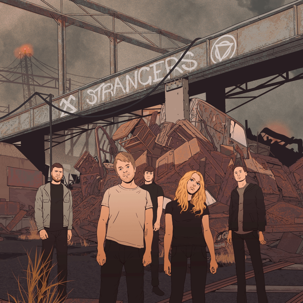 Album cover art for "STRANGERS" by AViVA