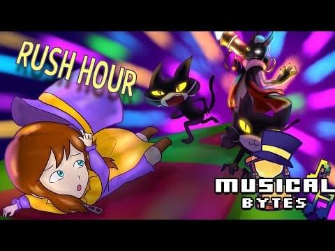 Album cover art for "Rush Hour" by Man on the Internet & EmilyGo VO & Brodingles