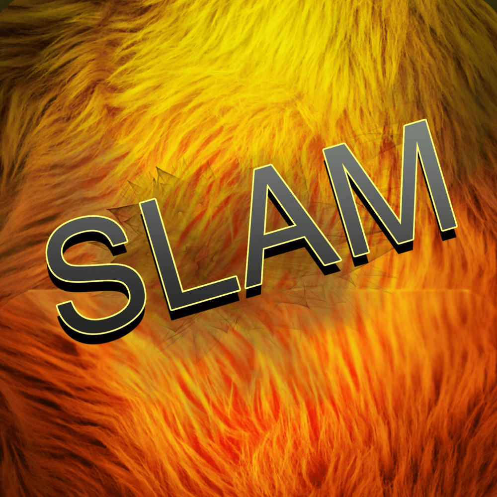 Album cover art for "Slam" by Rockit Music & Ghostlike