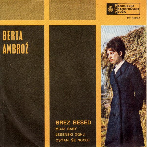 Album cover art for "Brez besed" by Madalena Iglésias