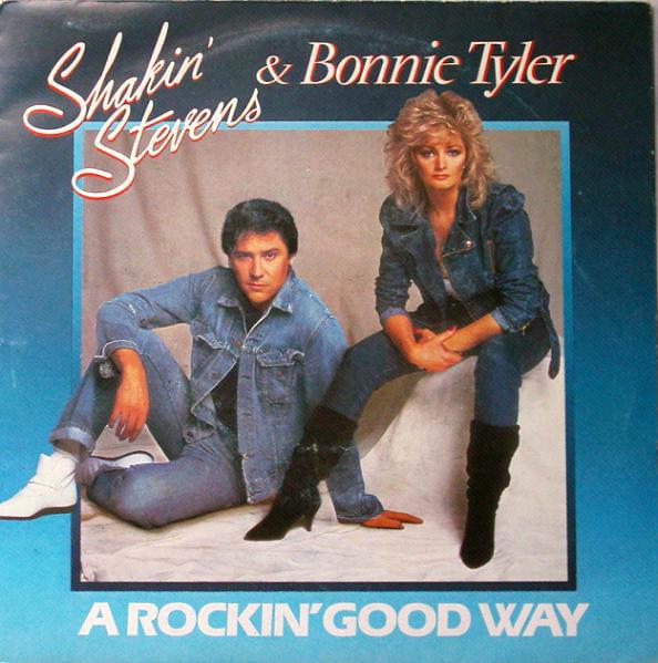 Album cover art for "A Rockin’ Good Way (To Mess Around Fall In Love)" by Bonnie Tyler