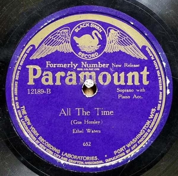 Album cover art for "All The Time" by Ethel Waters