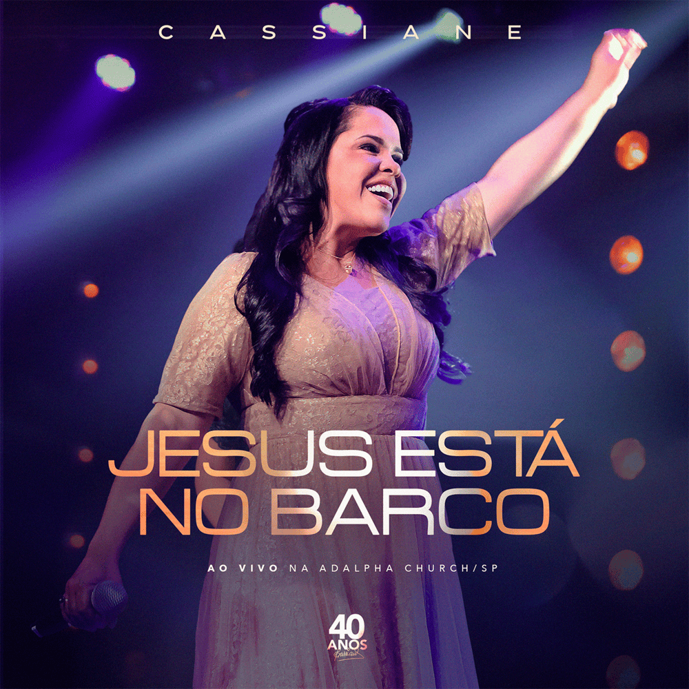 Album cover art for "Jesus Está no Barco (Ao Vivo)" by Cassiane