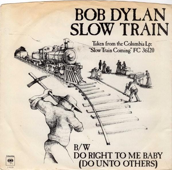 Album cover art for "Slow Train" by Bob Dylan