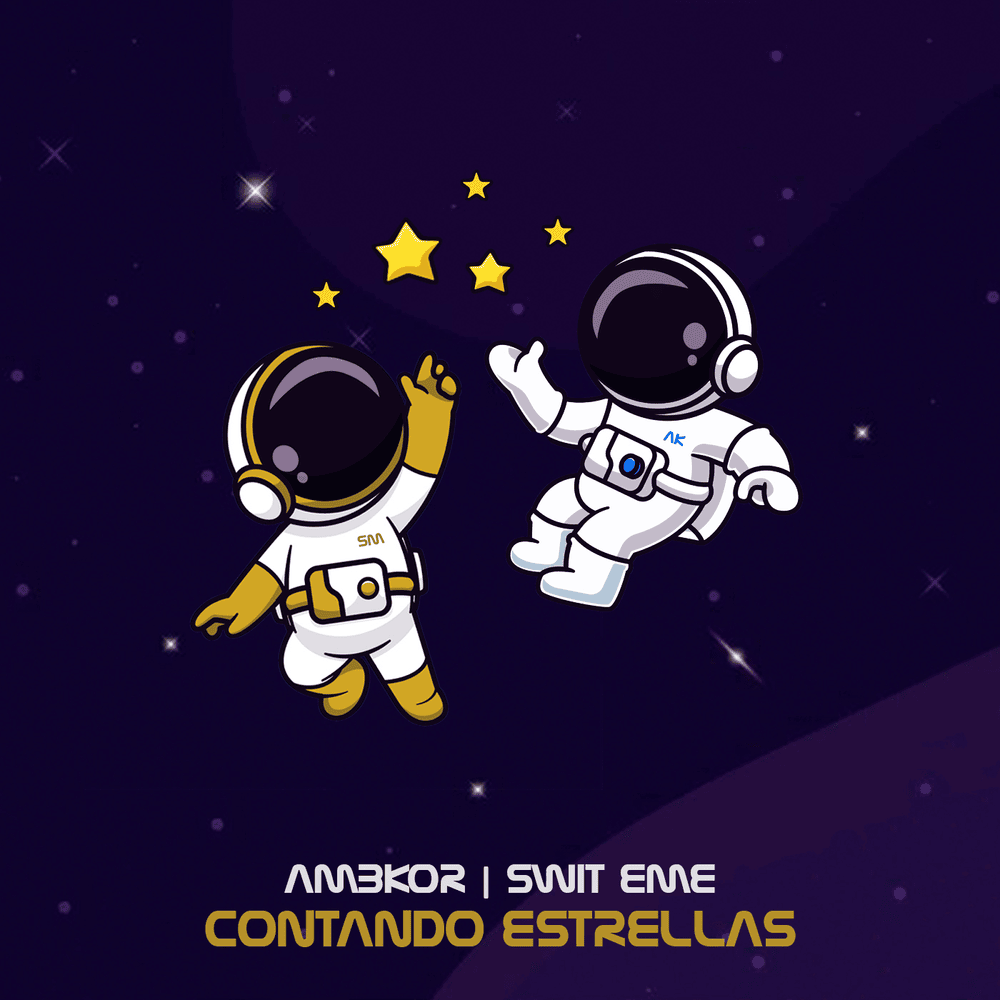 Album cover art for "Contando estrellas" by AMBKOR