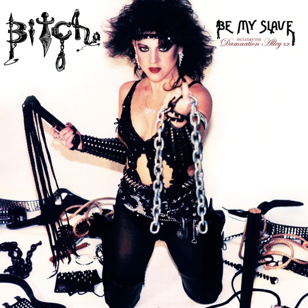 Album cover art for "Riding In Thunder" by Bitch (Band)