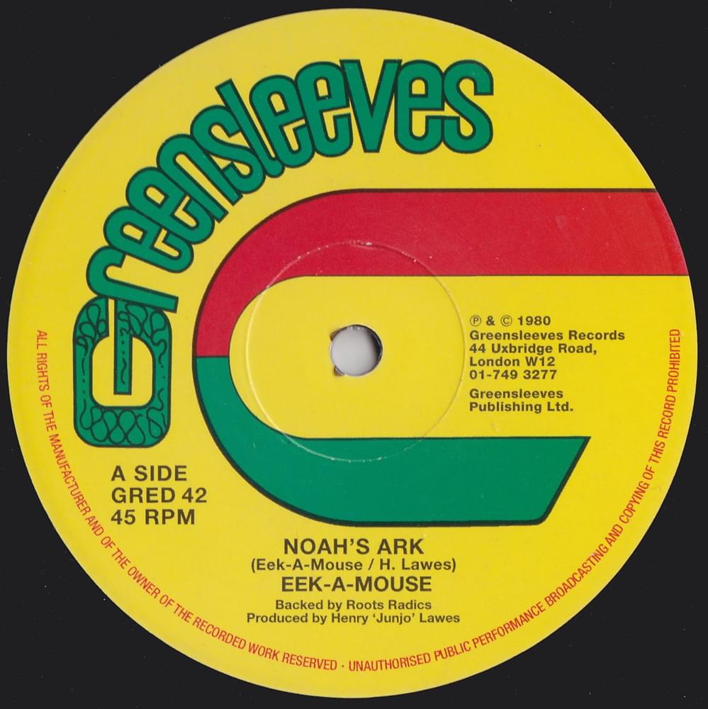 Album cover art for "Noah’s Ark" by Eek-A-Mouse