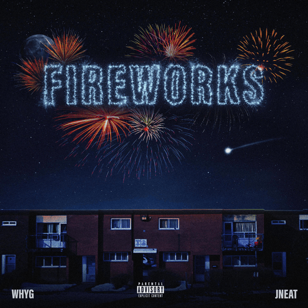 Album cover art for "Fireworks" by J Neat