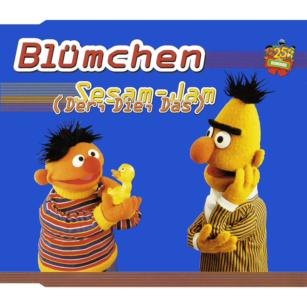 Album cover art for "Sesam-Jam (Der, Die, Das)" by Blümchen