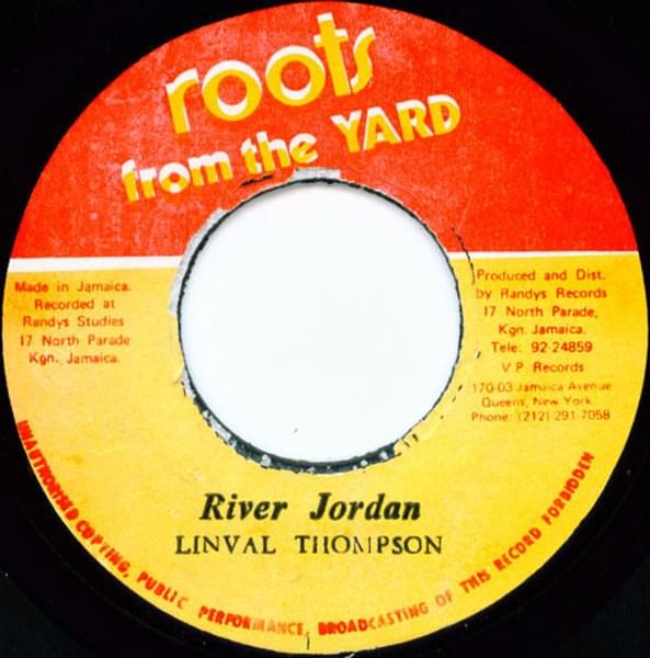 Album cover art for "River Jordan" by Linval Thompson