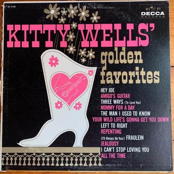 Album cover art for "I Can’t Stop Loving You" by Kitty Wells