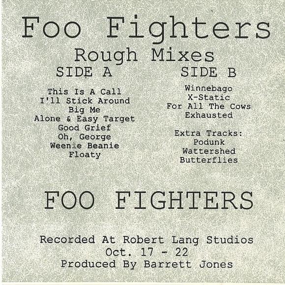 Cover image for Foo Fighters (Rough Mixes)