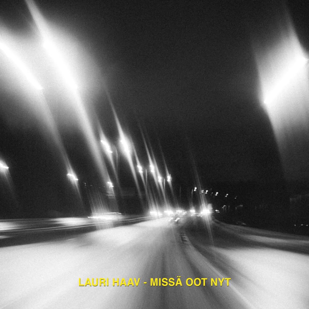 Album cover art for "Missä oot nyt" by Lauri Haav