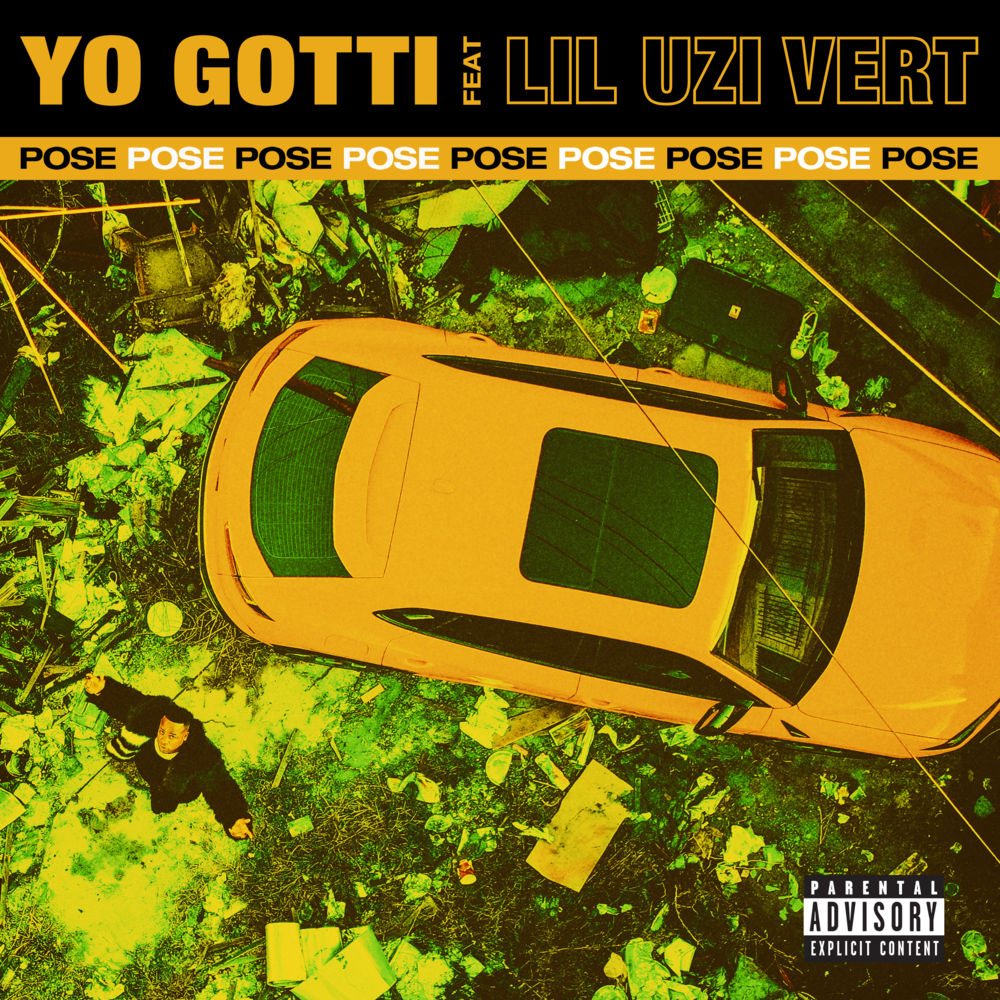 Album cover art for "Pose" by Yo Gotti & Lil Uzi Vert
