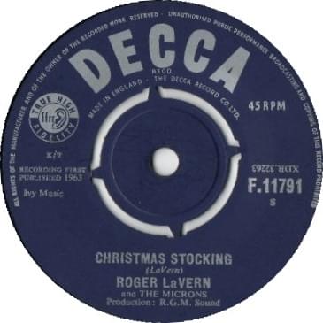 Album cover art for "Christmas Stocking" by Roger LaVern & the Microns