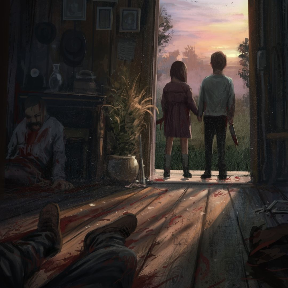 Album cover art for "przyjacielu" by Kartky