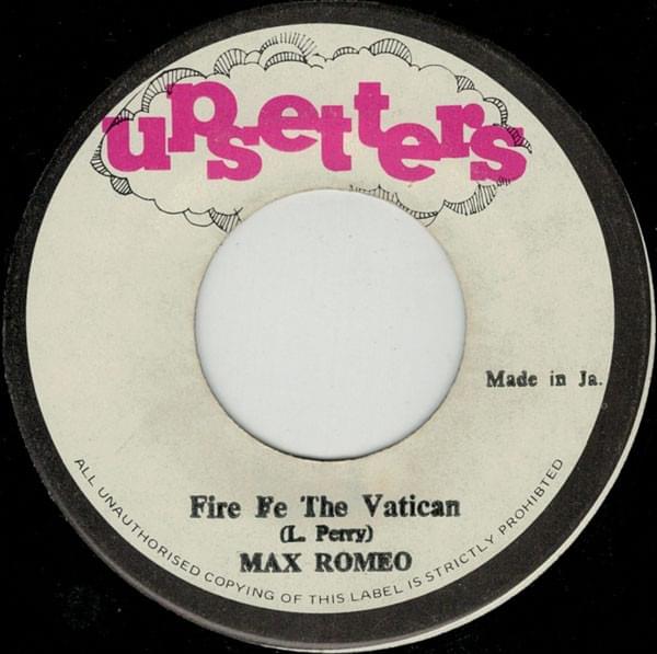 Album cover art for "Fire Fe The Vatican" by Max Romeo
