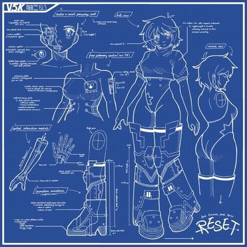 Album cover art for "reset" by vai5000 & eserine