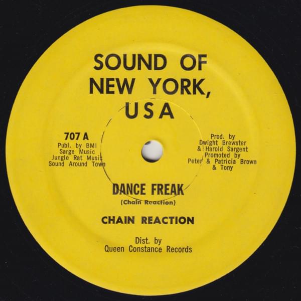 Album cover art for "Dance Freak" by Chain Reaction (Disco)