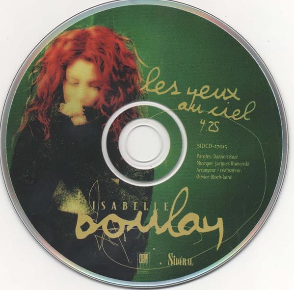 Album cover art for "Les yeux au ciel" by Isabelle Boulay