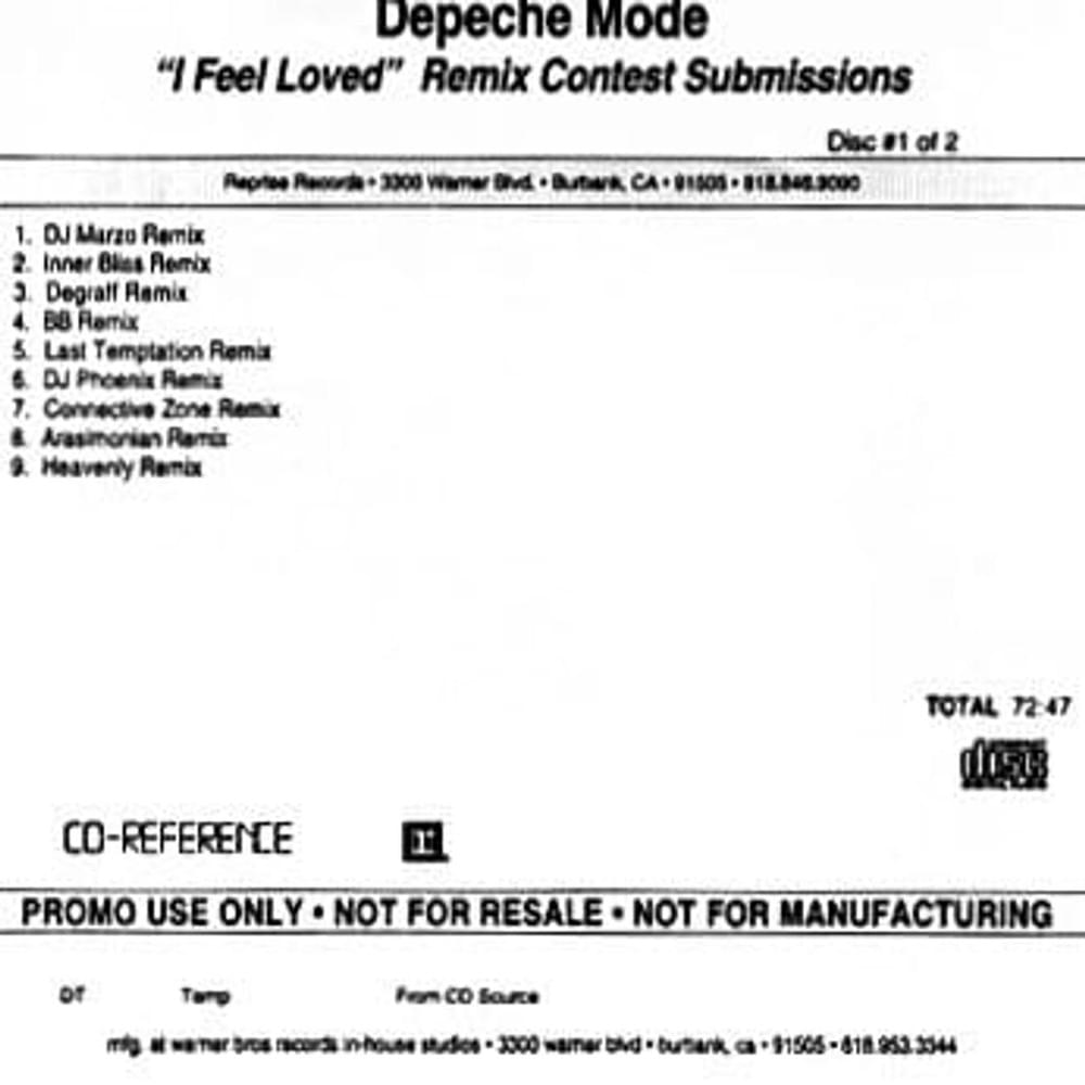 Album cover art for "I Feel Loved [BB Remix]" by Depeche Mode