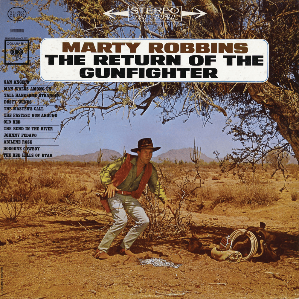 Album cover art for "Old Red" by Marty Robbins