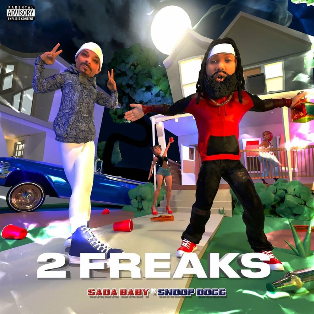 Album cover art for "2 Freaks" by Sada Baby & Snoop Dogg