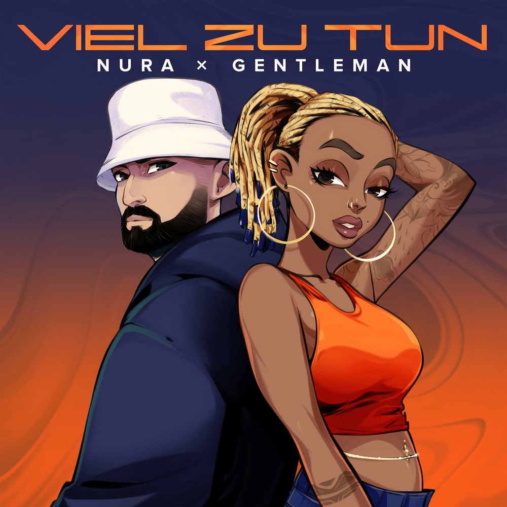 Album cover art for "Viel zu tun" by Nura