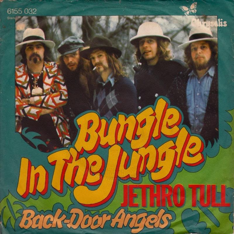 Album cover art for "Bungle in the Jungle" by Jethro Tull