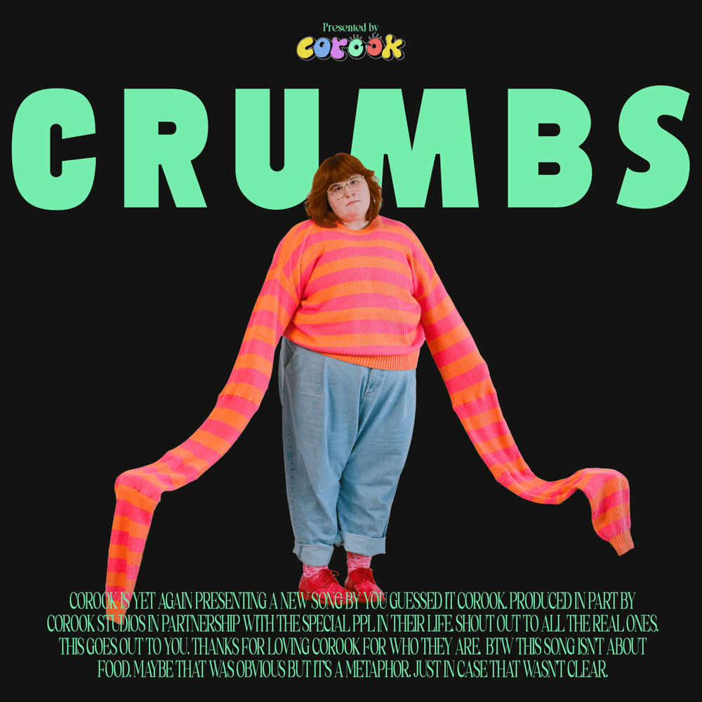 Album cover art for "crumbs" by corook
