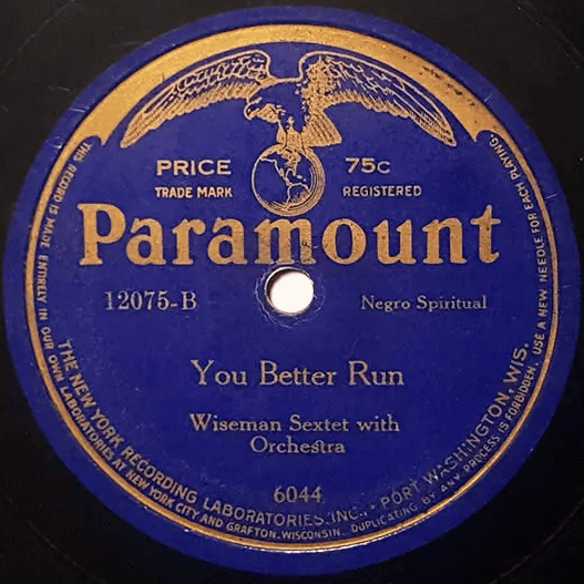 You Better Run by Wiseman Sextette