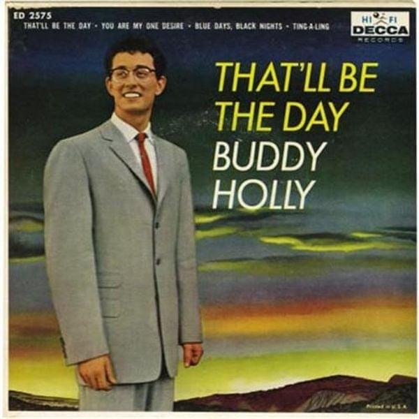 Album cover art for "Rock Around With Ollie Vee" by Buddy Holly