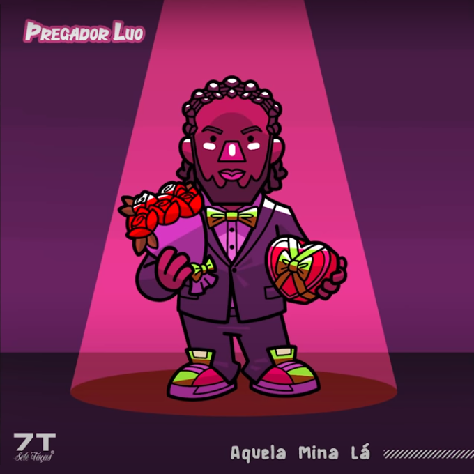 Album cover art for "Aquela Mina Lá" by Pregador Luo