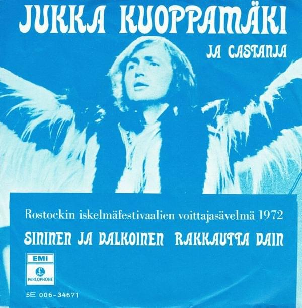 Album cover art for "Sininen ja valkoinen" by Jukka Kuoppamäki