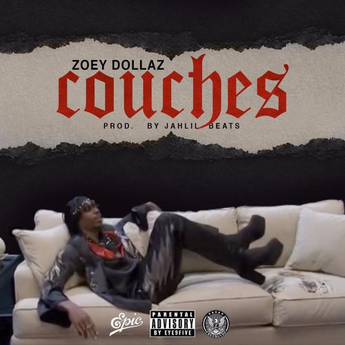 Album cover art for "Couches" by Zoey Dollaz