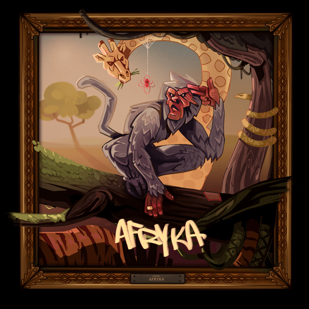 Album cover art for "Afryka" by Szpaku