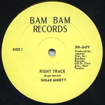 Album cover art for "Right Track" by Sugar Minott