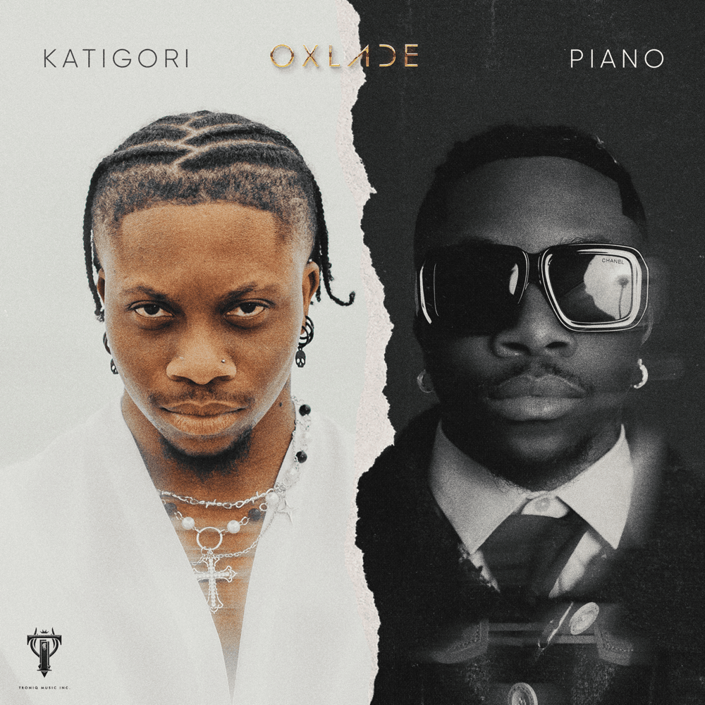 Album cover art for "PIANO" by Oxlade