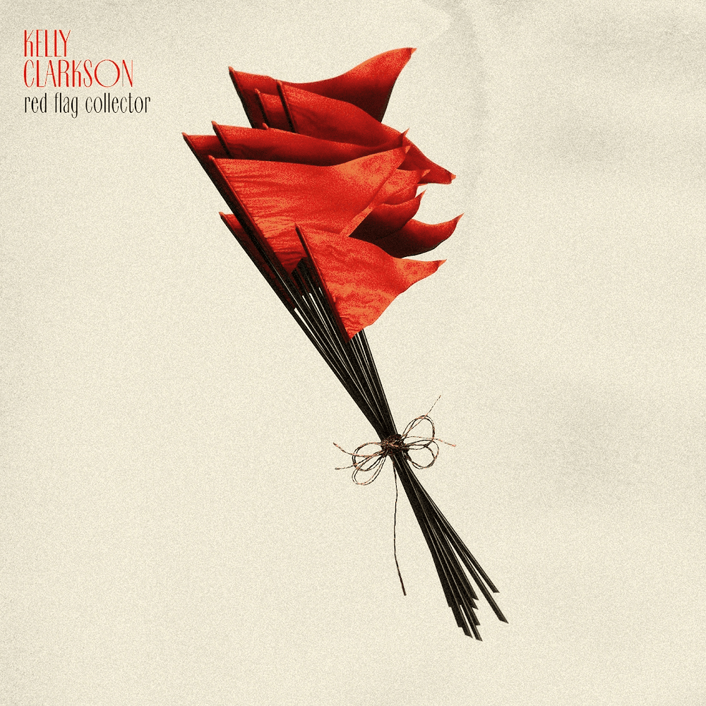 Album cover art for "red flag collector" by Kelly Clarkson