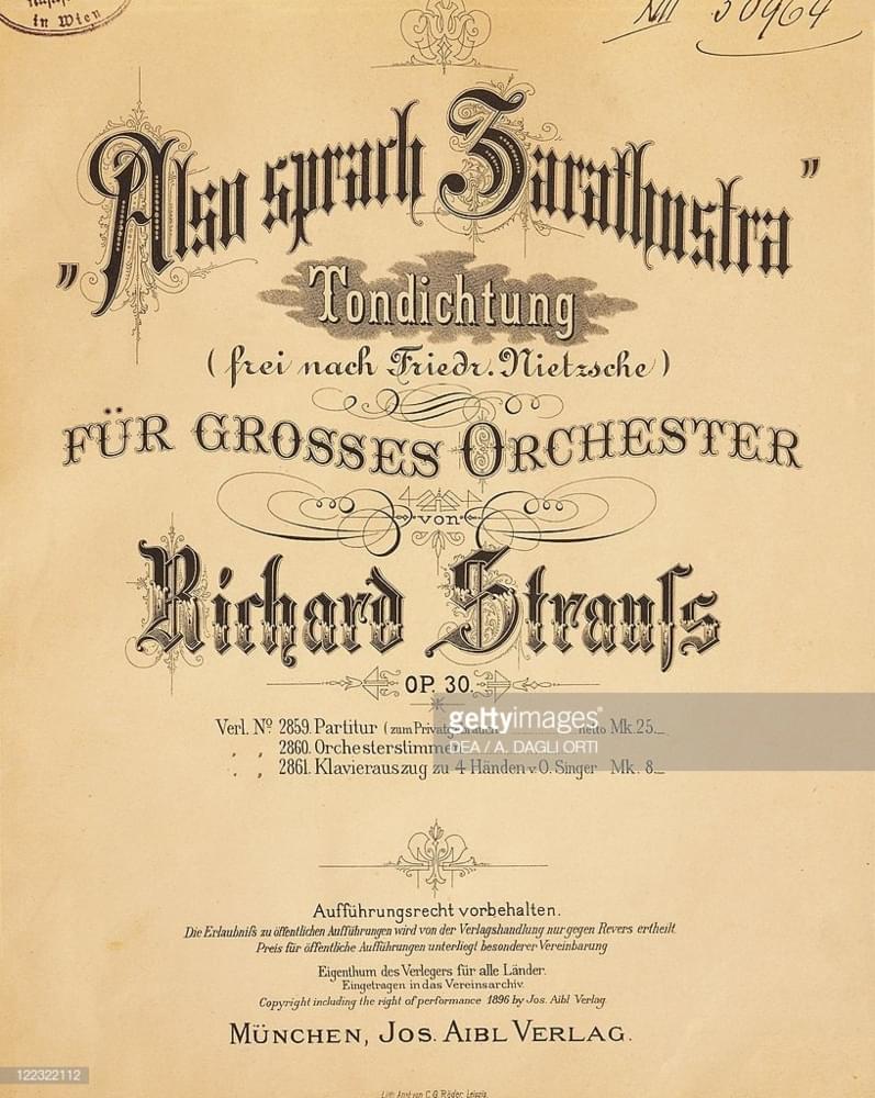 Album cover art for "Also sprach Zarathustra" by Richard Strauss