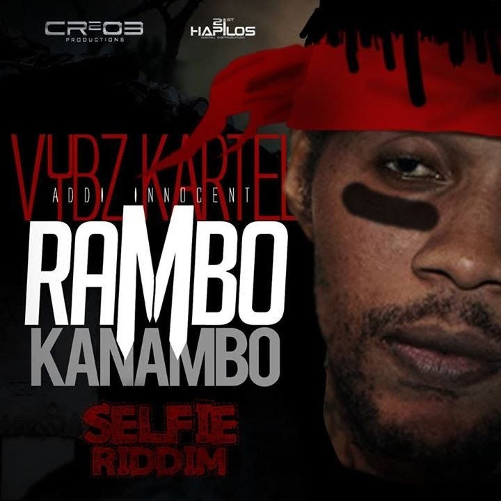 Album cover art for "Rambo Kanambo" by Vybz Kartel
