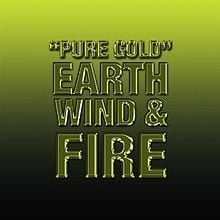 Album cover art for "Pure Gold" by Earth, Wind & Fire