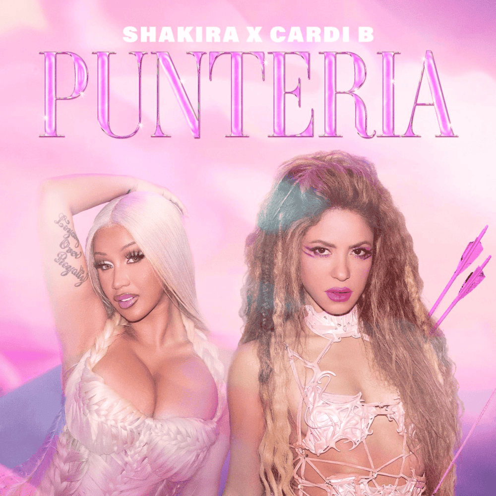 Album cover art for "Puntería" by Shakira