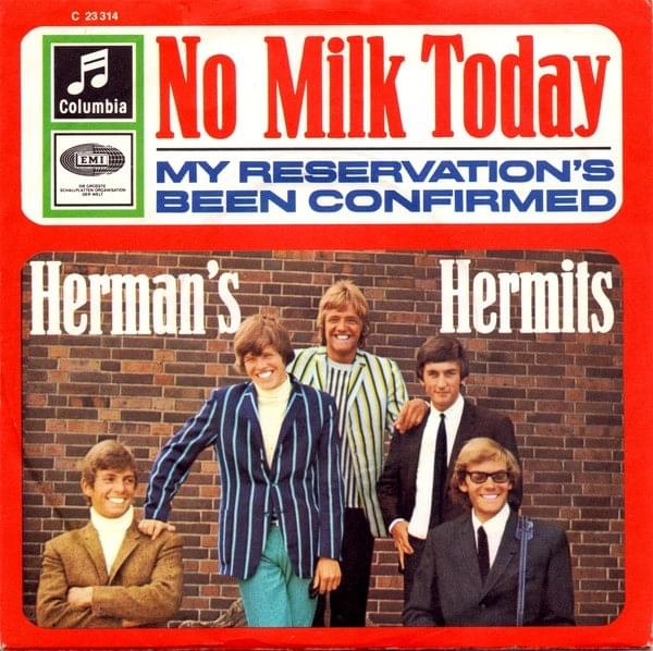 Album cover art for "No Milk Today" by Absolute Music