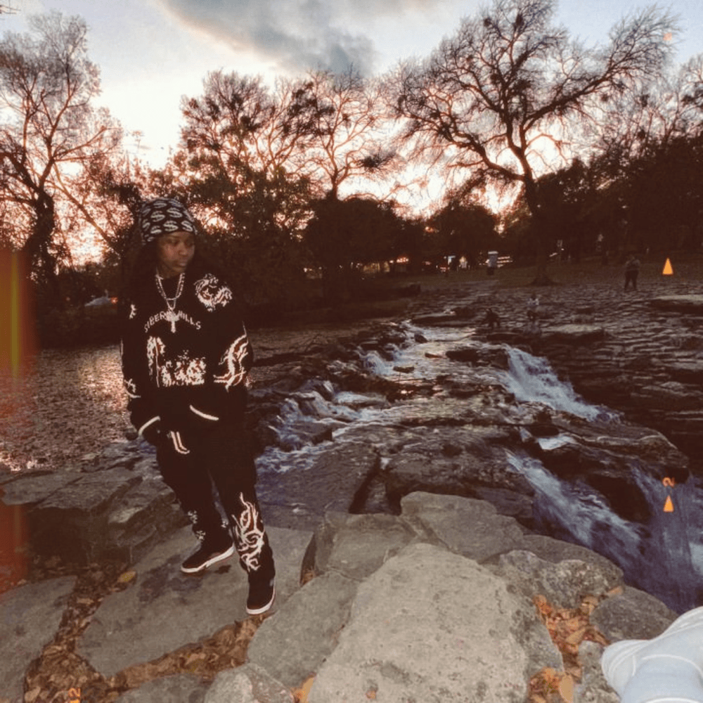 Album cover art for "Waterfalls" by Kaash Paige