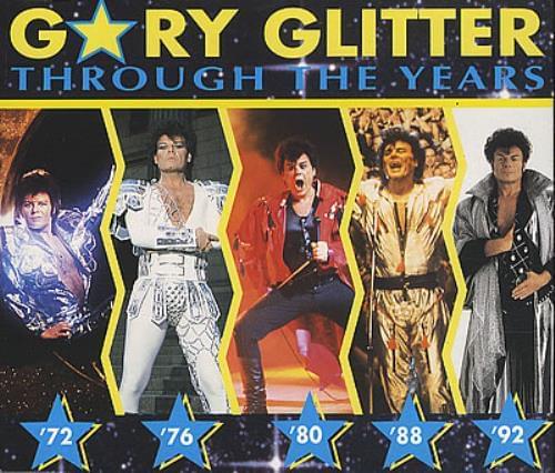 Album cover art for "Through the Years" by Gary Glitter