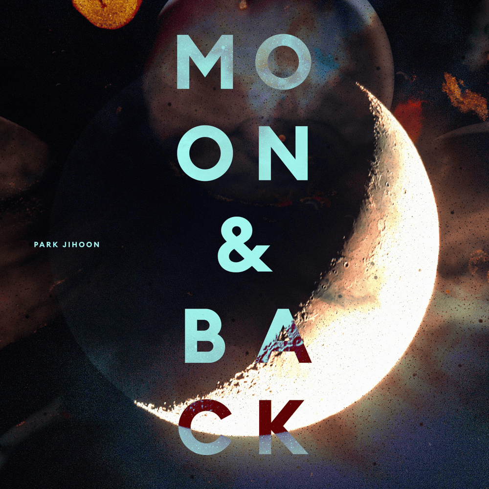 Album cover art for "Moon&Back" by PARK JI HOON (박지훈)