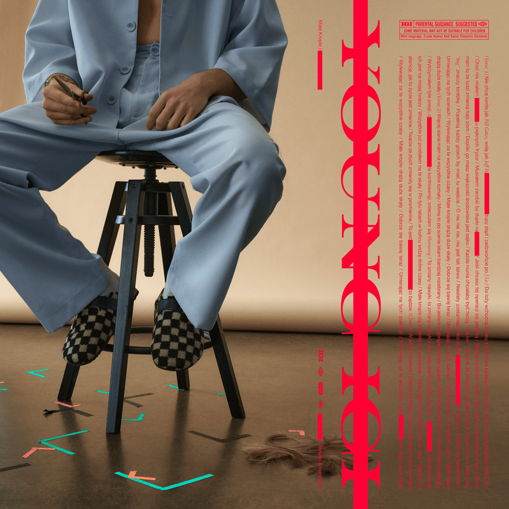 Album cover art for "Małe Krople" by Young Igi