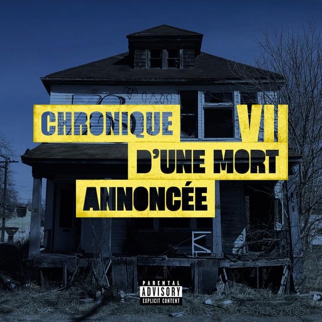 Album cover art for "Chronique d’une mort annoncée" by VII